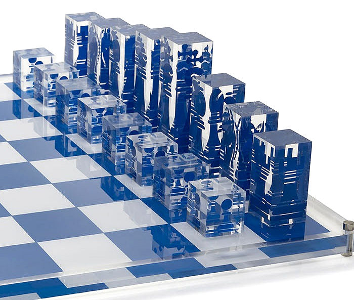 Luxury Acrylic Superyacht Chess Sets - Nautical Luxuries