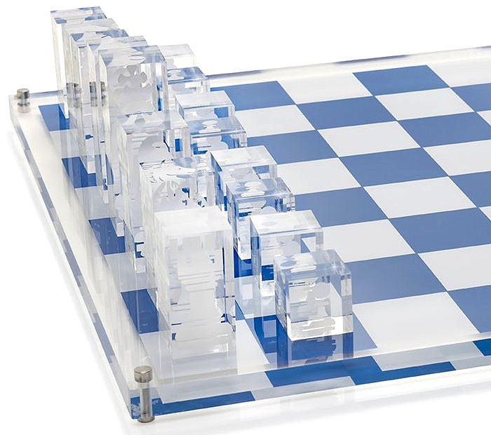 Luxury Acrylic Superyacht Chess Sets - Nautical Luxuries