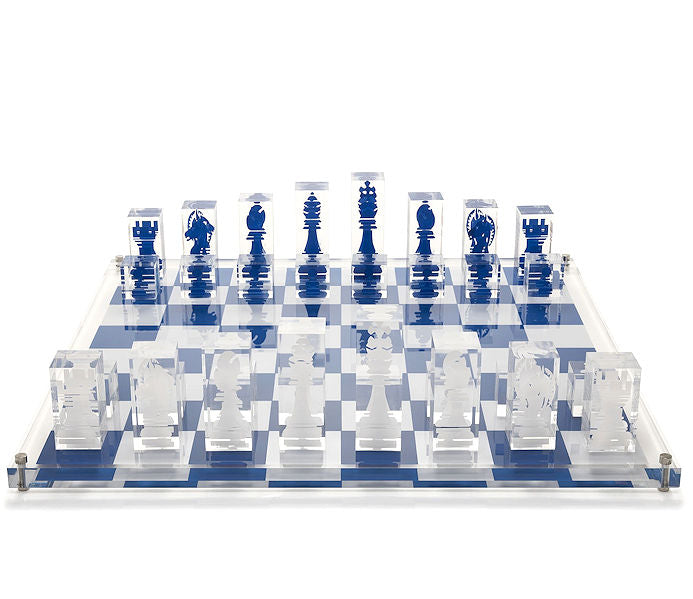 Luxury Acrylic Superyacht Chess Sets - Nautical Luxuries