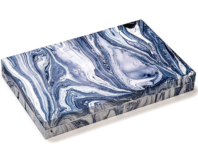 Marble Style Lacquered Superyacht Backgammon Sets - Nautical Luxuries