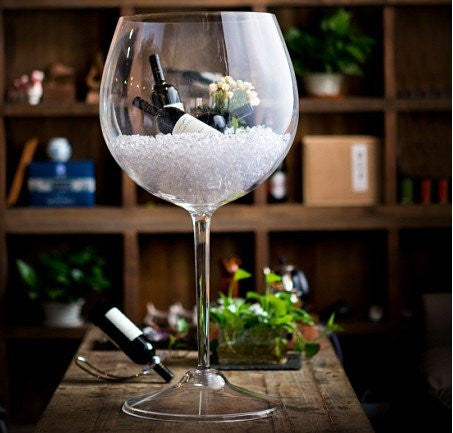 Grande Floor-Standing Red Wine Glass Acrylic Ice Bucket - Nautical Luxuries